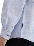 Regular Fit Hemd mit Turn-up-Funktion white blue fil a fil dobby