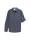 Regular Fit Hemd mit Turn-up-Funktion white blue fil a fil dobby