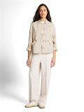 Regular Fit Jacke mit Leinenanteil sand stone beige