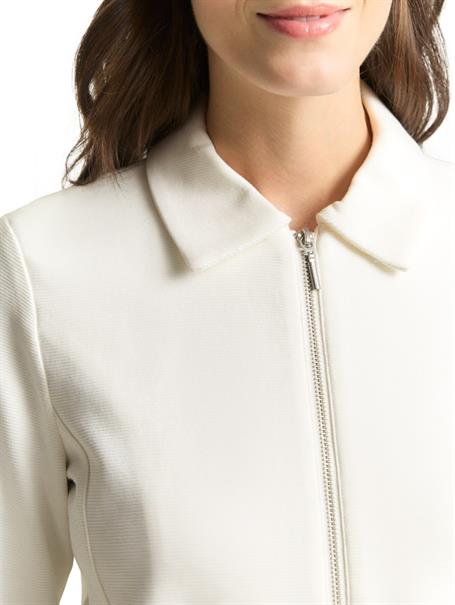 Regular Fit Jacke mit Reißverschluss whisper white
