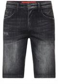 Regular Fit Jeans Shorts black random wash