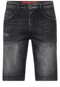 Regular Fit Jeans Shorts black random wash