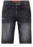 Regular Fit Jeans Shorts black random wash