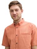 Regular Fit Kurzarmhemd aus Baumwolle brick orange multicolor dot