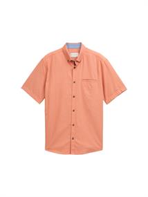 Regular Fit Kurzarmhemd aus Baumwolle brick orange multicolor dot