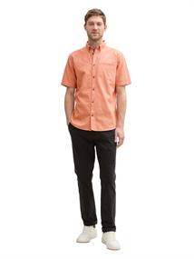 Regular Fit Kurzarmhemd aus Baumwolle brick orange multicolor dot