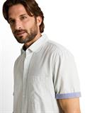 Regular Fit Kurzarmhemd aus Baumwolle gardenia white dot structure