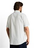Regular Fit Kurzarmhemd aus Baumwolle gardenia white dot structure
