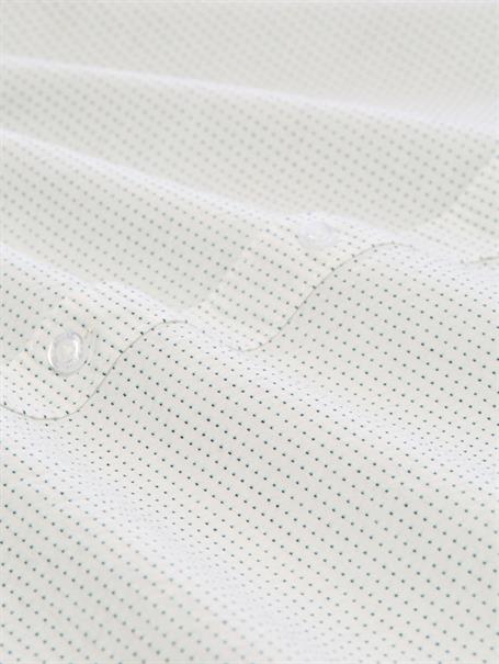 Regular Fit Kurzarmhemd aus Baumwolle gardenia white dot structure