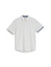 Regular Fit Kurzarmhemd aus Baumwolle gardenia white dot structure
