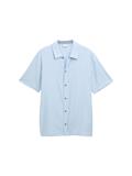 Regular Fit Kurzarmhemd aus Jersey light powder blue