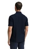 Regular Fit Kurzarmhemd aus Jersey sky captain blue