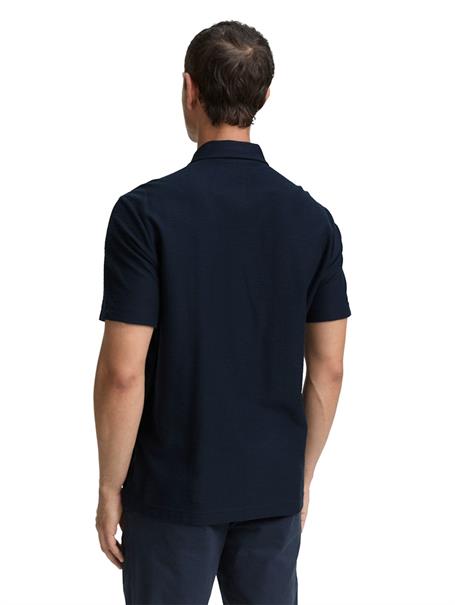 Regular Fit Kurzarmhemd aus Jersey sky captain blue