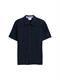 Regular Fit Kurzarmhemd aus Jersey sky captain blue