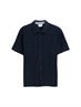 Regular Fit Kurzarmhemd aus Jersey sky captain blue
