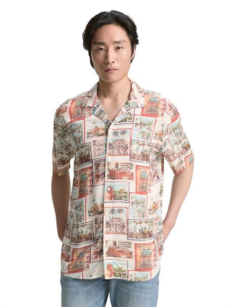 Regular Fit Kurzarmhemd im Hawaii-Look multi color photo design