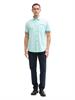 Regular Fit Kurzarmhemd mit Brusttasche bright mint structure