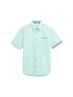 Regular Fit Kurzarmhemd mit Brusttasche bright mint structure