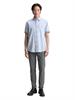 Regular Fit Kurzarmhemd mit Brusttasche powder blue zigzag structure