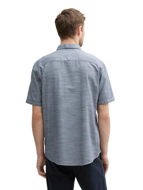 Regular Fit Kurzarmhemd mit Brusttasche sky captain zigzag structure