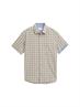 Regular Fit Kurzarmhemd mit Karomuster green white check