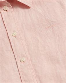 Regular Fit Leinen Chambray Bluse guava orange