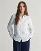 Regular Fit Leinen Chambray Bluse light blue
