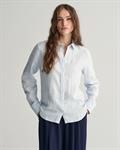 Regular Fit Leinen Chambray Bluse light blue