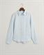 Regular Fit Leinen Chambray Bluse light blue