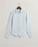 Regular Fit Leinen Chambray Bluse light blue