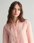 Regular Fit Leinen Chambray Bluse peachy pink
