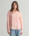 Regular Fit Leinen Chambray Bluse peachy pink