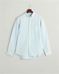 Regular Fit Leinen Hemd mit Streifen capri blue