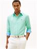 Regular Fit Linen Blend Button-Down Shirt arctic aqua