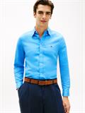 Regular Fit Linen Blend Button-Down Shirt blue spell