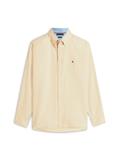 Regular Fit Linen Blend Button-Down Shirt sandalwood