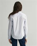 Regular Fit Popeline Bluse mit Vichy-Karo light blue