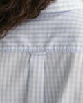 Regular Fit Popeline Bluse mit Vichy-Karo light blue