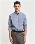 Regular Fit Popeline Hemd mit Vichy-Minikaro college blue