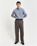 Regular Fit Popeline Hemd mit Vichy-Minikaro college blue