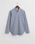 Regular Fit Popeline Hemd mit Vichy-Minikaro college blue