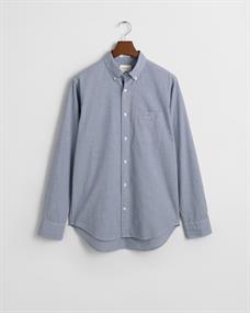 Regular Fit Popeline Hemd mit Vichy-Minikaro college blue