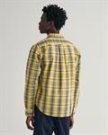 Regular Fit Popeline Karohemd parchment yellow