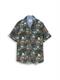 Regular Fit Resort Kurzarmhemd aus Viskose leaf green beach design