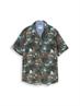 Regular Fit Resort Kurzarmhemd aus Viskose leaf green beach design