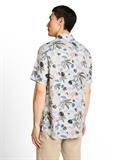 Regular Fit Resort Kurzarmhemd aus Viskose off white beach design