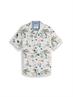 Regular Fit Resort Kurzarmhemd aus Viskose off white beach design