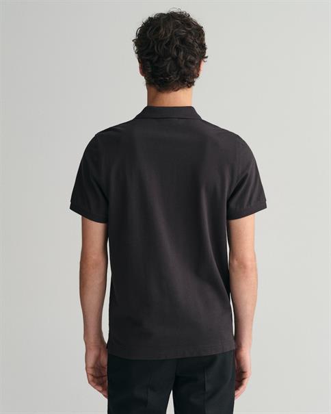 Regular Fit Shield Piqué Poloshirt black