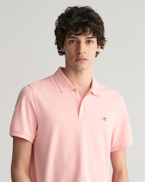 Regular Fit Shield Piqué Poloshirt bubbelgum pink