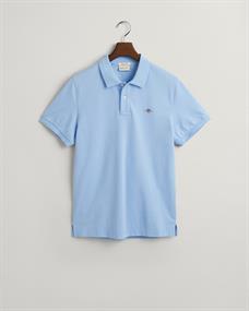 Regular Fit Shield Piqué Poloshirt capri blue